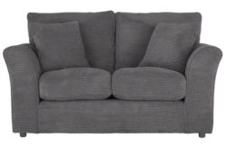HOME Barney Regular Fabric Sofa - Charcoal